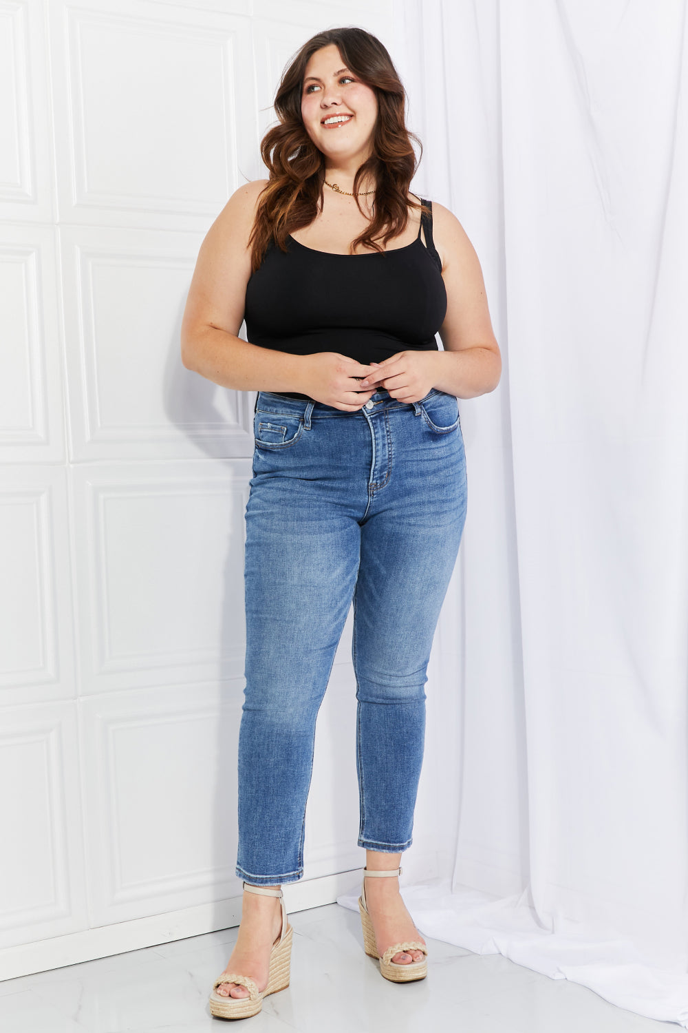 Cropped Jeans - Denim