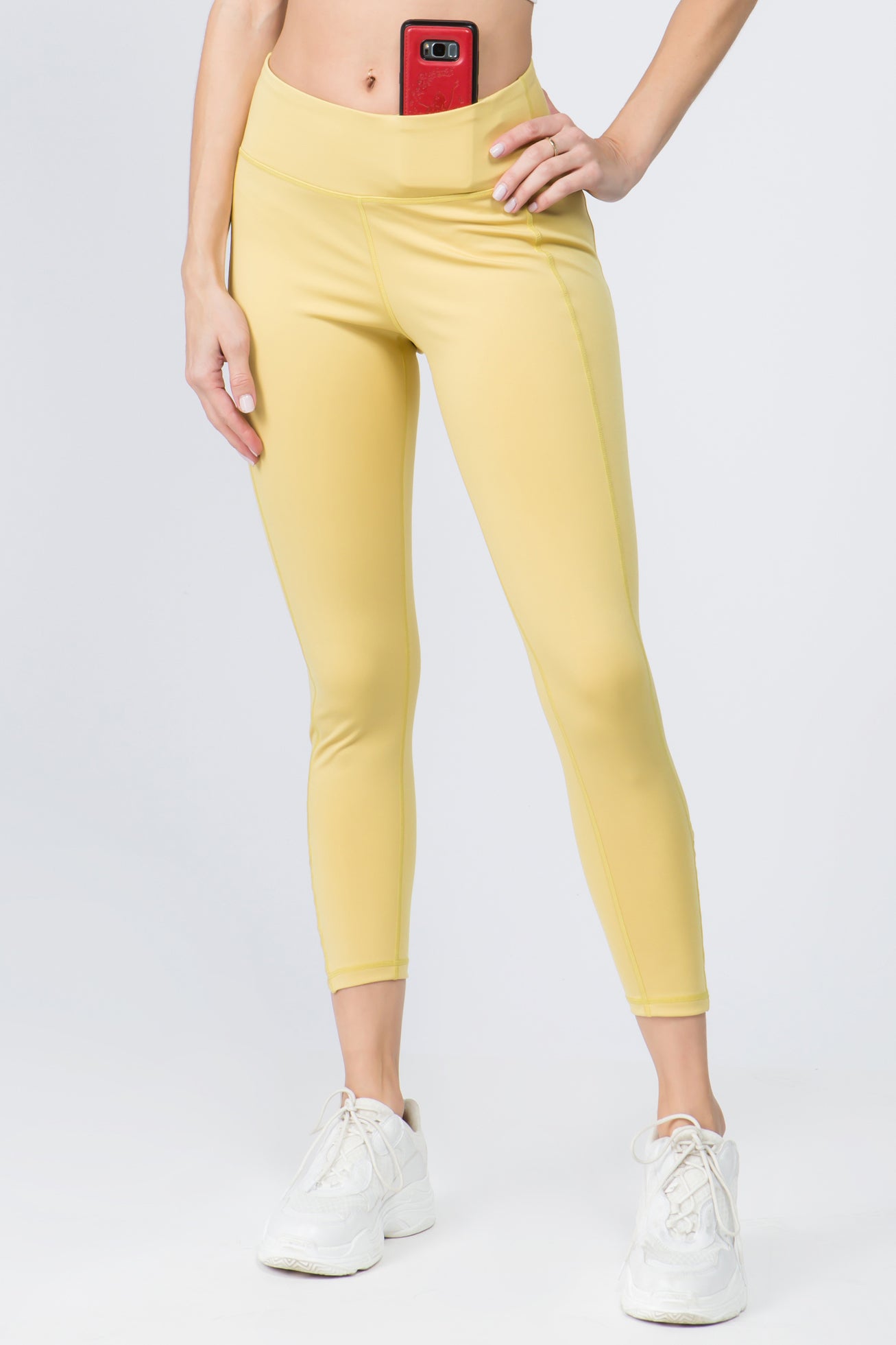 Ankle Lattice Leggings - Royal Gold