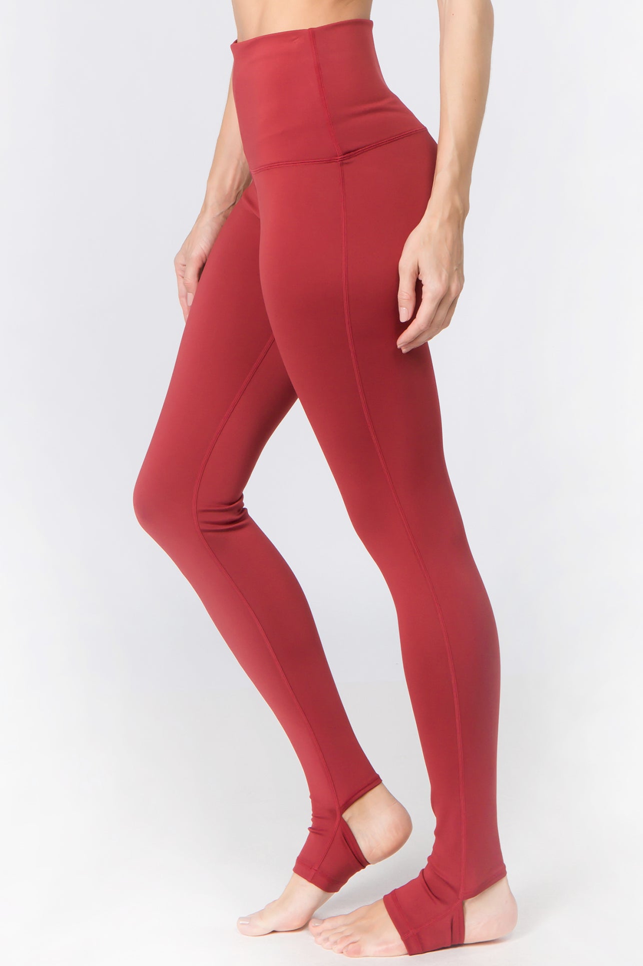 The Stirrup Leggings - Brick Red