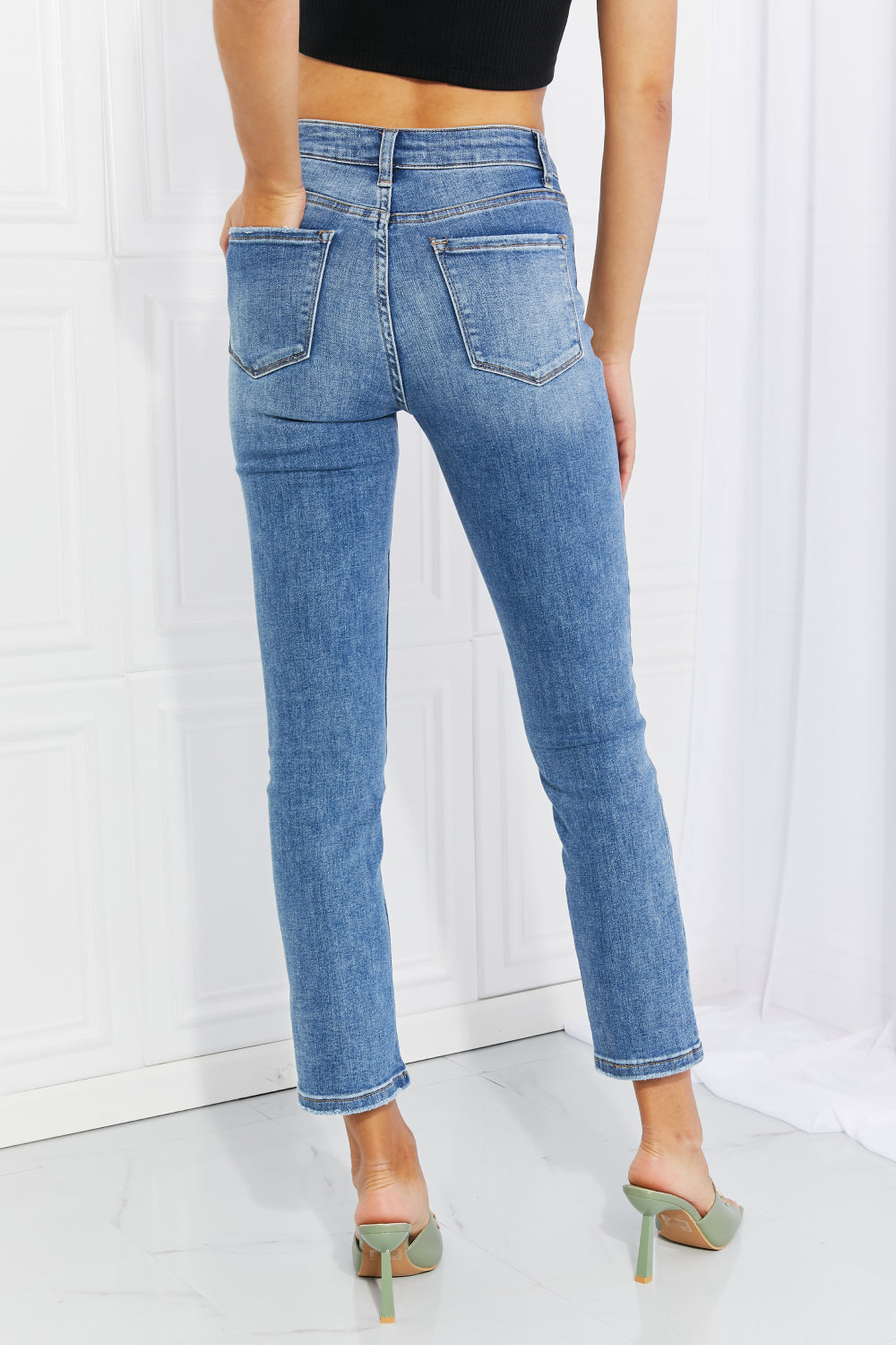 Cropped Jeans - Denim