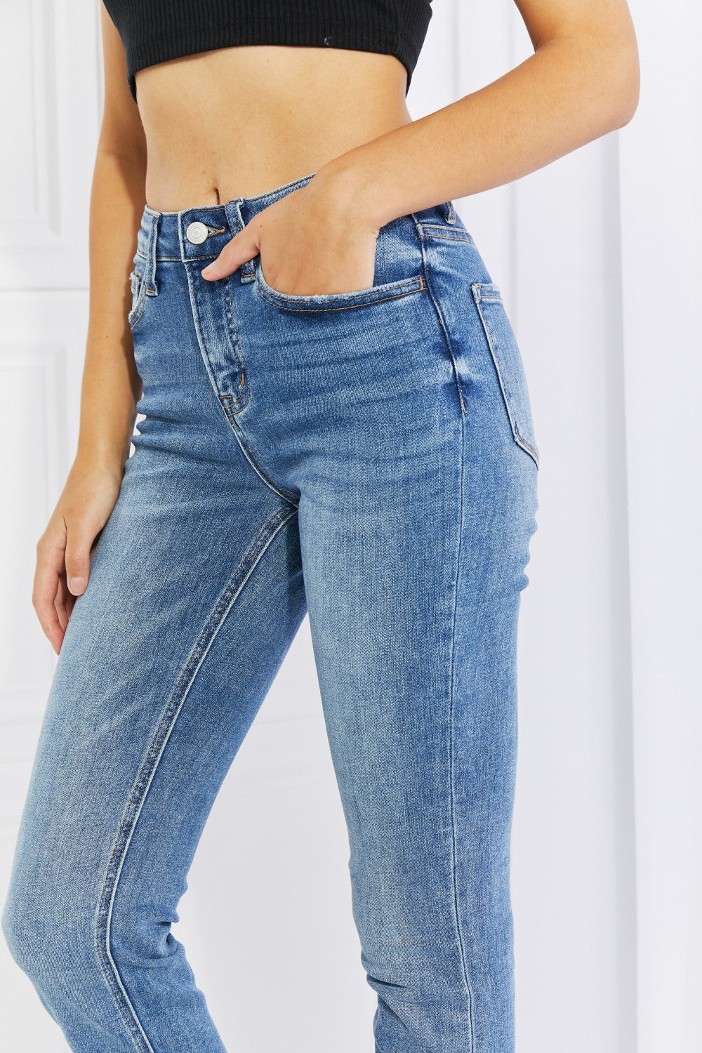 Cropped Jeans - Denim